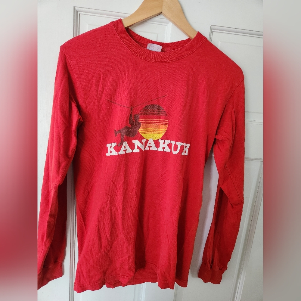 Kanakuk, Long-sleeve unisex tee, Red, Small